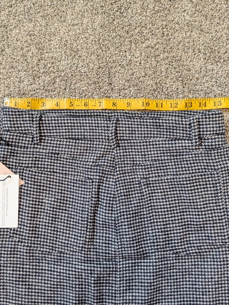 Nwt Cupcakes Cashmere Houndstooth Wool Blend Mini Skirt Navy White 2 — image 8 of 8